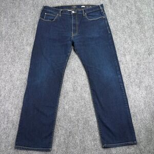 Armani Jeans Mens 38 (Fits 37x28.5) Blue J31 Regular Straight Leg Eagle